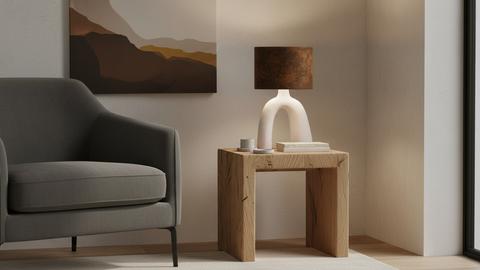 Modern Leather Table Lamp