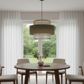 Transparent With Linen Pendant Ceiling