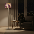 Modern Floor Lamp with Leather Shade