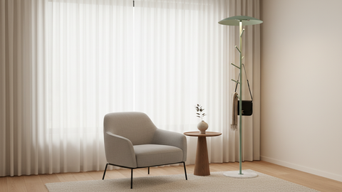 Minimalist Hanger & Floor Lamp