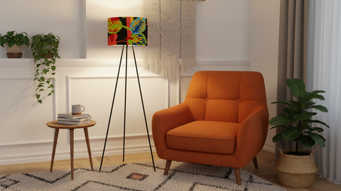 Colorful Tripod Floor Lamp