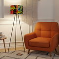 Colorful Tripod Floor Lamp