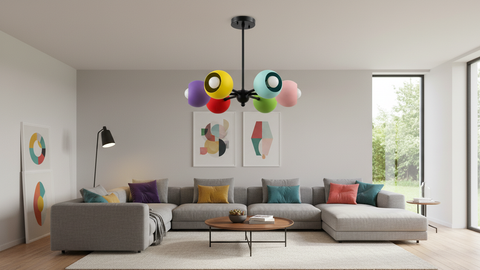 Multi Color Sputnik Chandelier