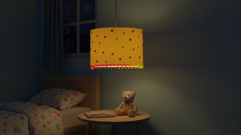 Cheerful Yellow Pendant Lamp