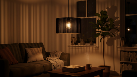 Modern Black Single Pendant