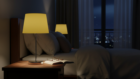 Stylish Yellow Table Lamp