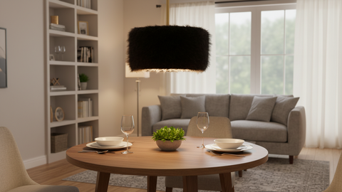 Modern Black Shaded Pendant