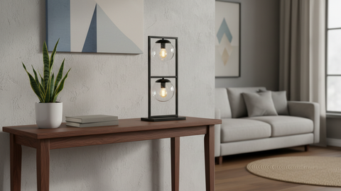Modern Transparent Glass Balls Table Lamp