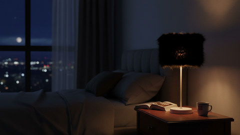 Stylish Black & White Table Lamp