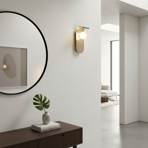 Minimalist Grey Wall Lamp
