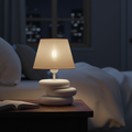 White Mesh Table Lamp