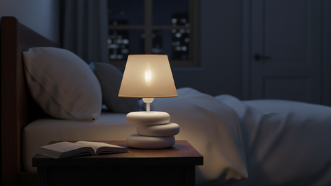 White Mesh Table Lamp
