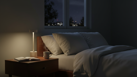 White Metal Table Lamp