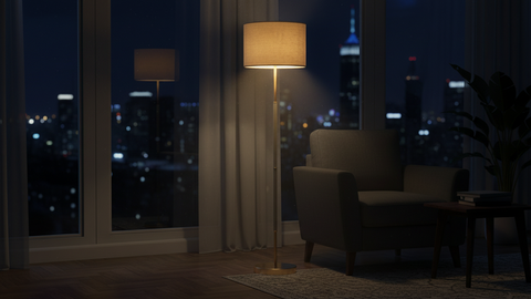 Modern Beige Stand Lamp