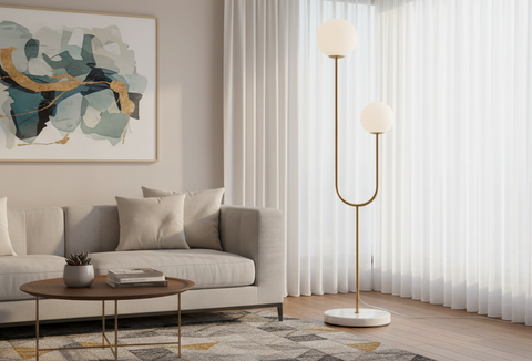 Modern Gold Minimalist Floor Lamp