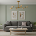 Gold Modern Sputnik Chandelier