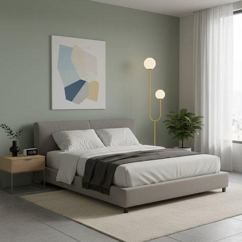 Modern Yellow Minimalist Floor Lamp