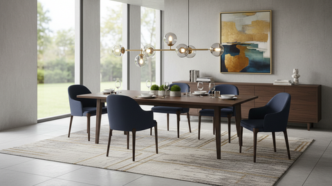 Modern Gold Track Chandelier