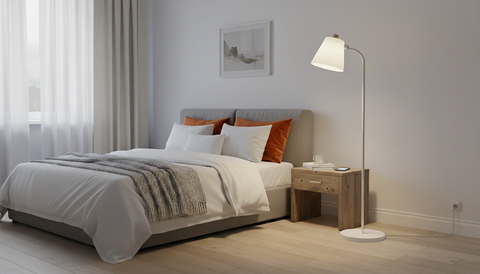 Minimalist White Floor Lamp