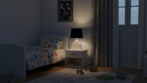 Dark Blue Table Lamp