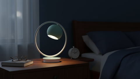 Stylish Baby Blue Table Lamp