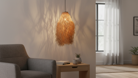 Bohemian Dark Beige Shade Pendant