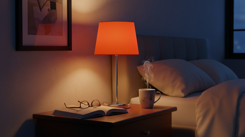 Bold Orange Table Lamp