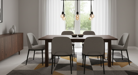 Contemporary Black Track Chandelier