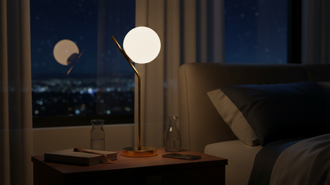 Soft Glow Accent Gold Table Lamp
