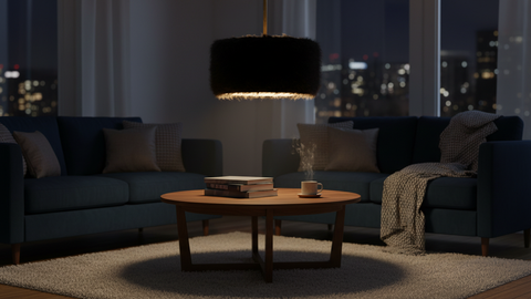 Modern Black Shaded Pendant