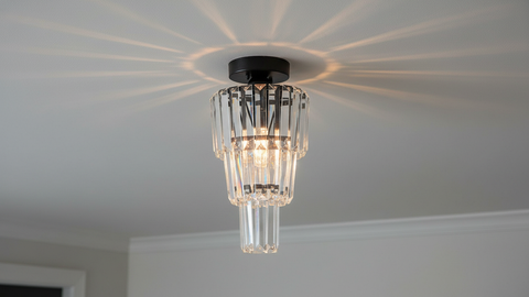 Modern Crystal Ceiling Flushed Mounted