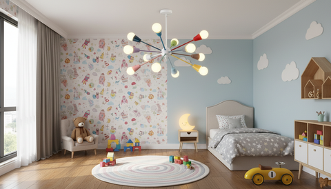 Multi Color Sputnik Chandelier
