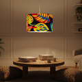 Modern Floral Printed Shade Pendant
