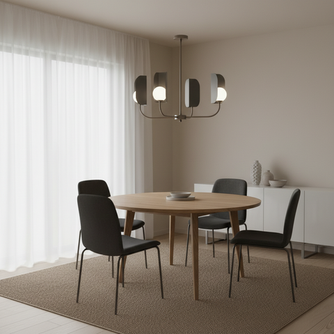 Modern Grey Branched Chandelier