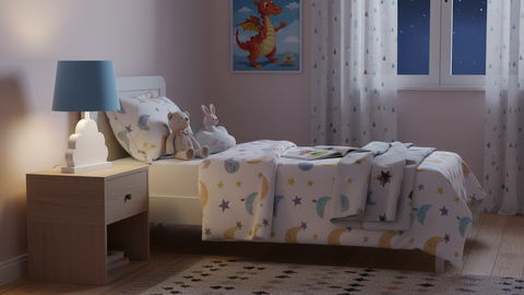 Baby Blue Table Lamp