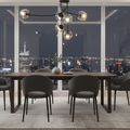 Modern Grey Branched Chandelier