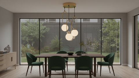 Trio Brass Pendant Ceiling