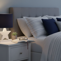 Dark Blue Star Table Lamp