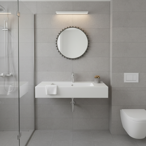 Round Metal Balls Wall Mirror