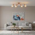 Minimalist Orange Track Ceiling Lamp