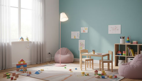 Minimalist Pink Floor Lamp