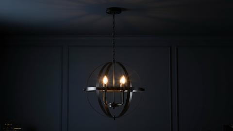 Rustic Black Chandelier