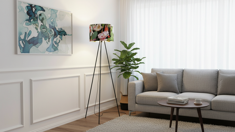 Colorful Tripod Floor Lamp