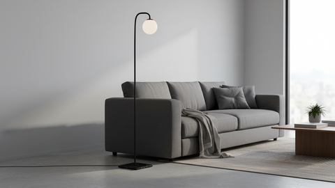 Modern Glass Ball Floor Lamp