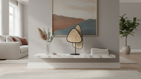 Rattan Sheets Table Lamp