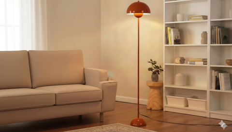 Modern Orange Floor Lamp
