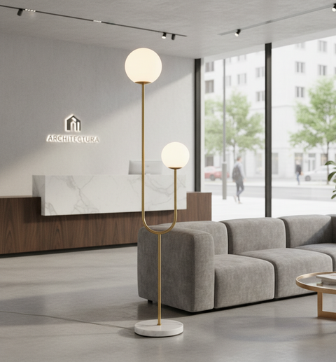 Modern Gold Minimalist Floor Lamp