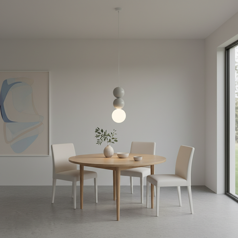 Minimalist Grey double ball Single pendant