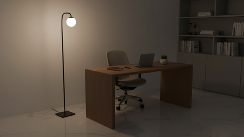 Modern Glass Ball Floor Lamp