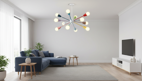 Multi Color Sputnik Chandelier